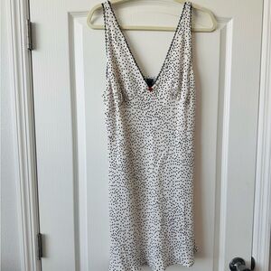 Wild Fable Black Polka Dot V-Neck Dress